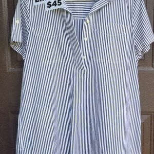 Vineyard Vines Navy and White Striped Mini Dress